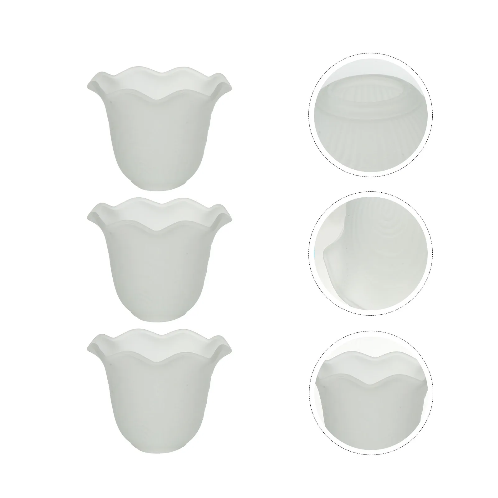 

Набор из 3 стеклянных плафонов E27: высококачественные креативные рассеиватели света для подвесных, настольных, напольных и прикроватных ламп, декор для создания уютной атмосферы