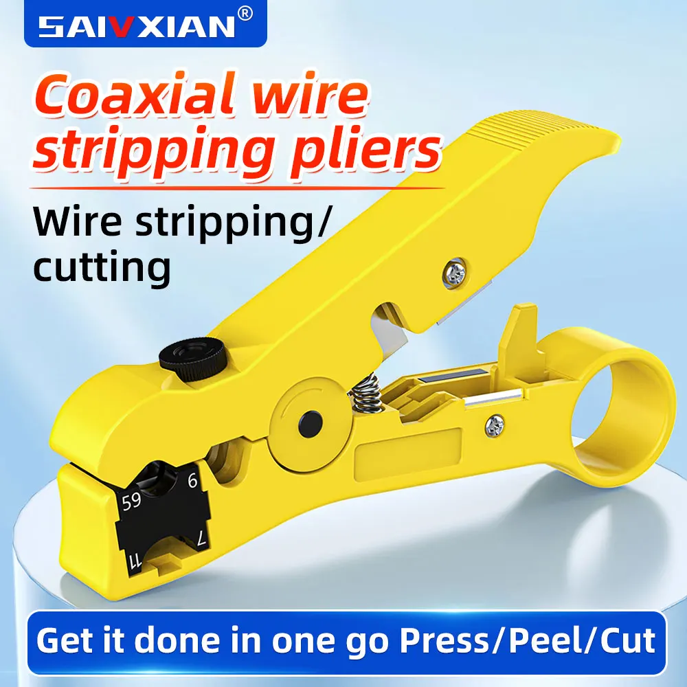 SAIVXIAN, Coaxial Wire Strippers, Fiber Optic Wire Strippers, Fiber Optic Cutter, Fiber Optic High Quality Fiber Tools, FTTF