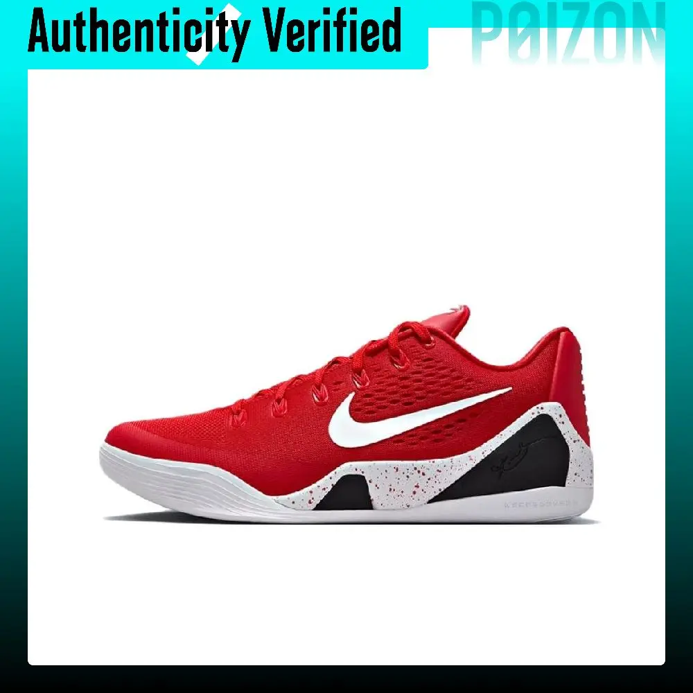 Nike Kobe 9 Low top Basketball Shoes Unisex Red White IH1401-600