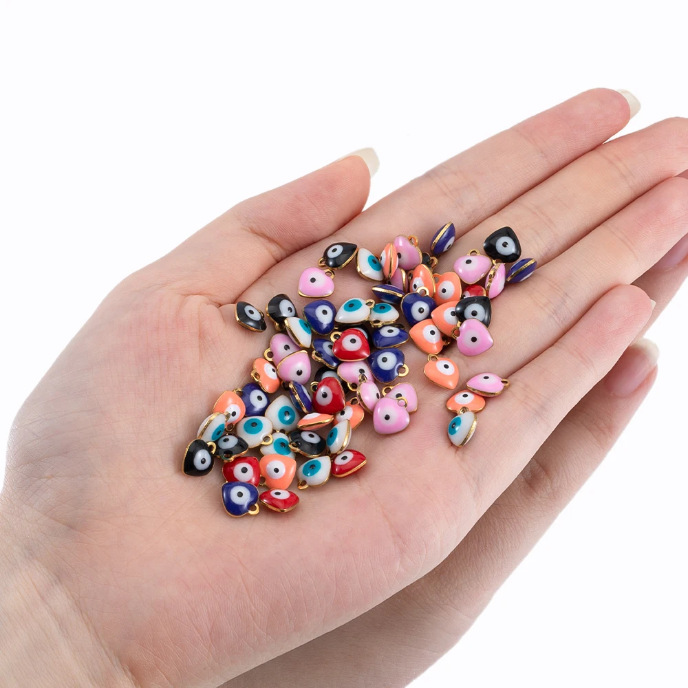 20 Stück Edelstahl Kleine Seestern Charms Fisch Anhänger Emaille DIY Schmuckherstellung Zubehör Erkenntnisse Ozean Halskette Ohrringe – Detail 21