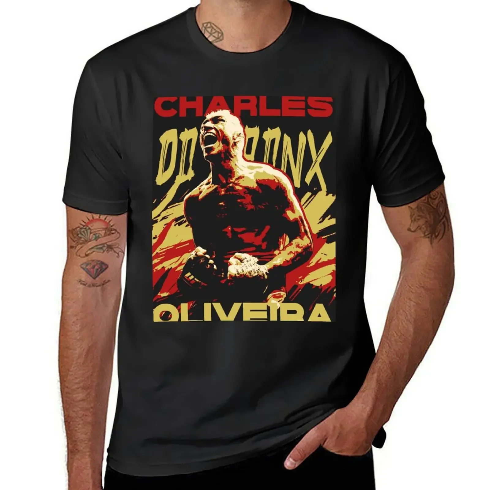 Charles Do Bronx Oliveira MMA Art T-Shirt anime graphic tee shirt mens plain t shirts