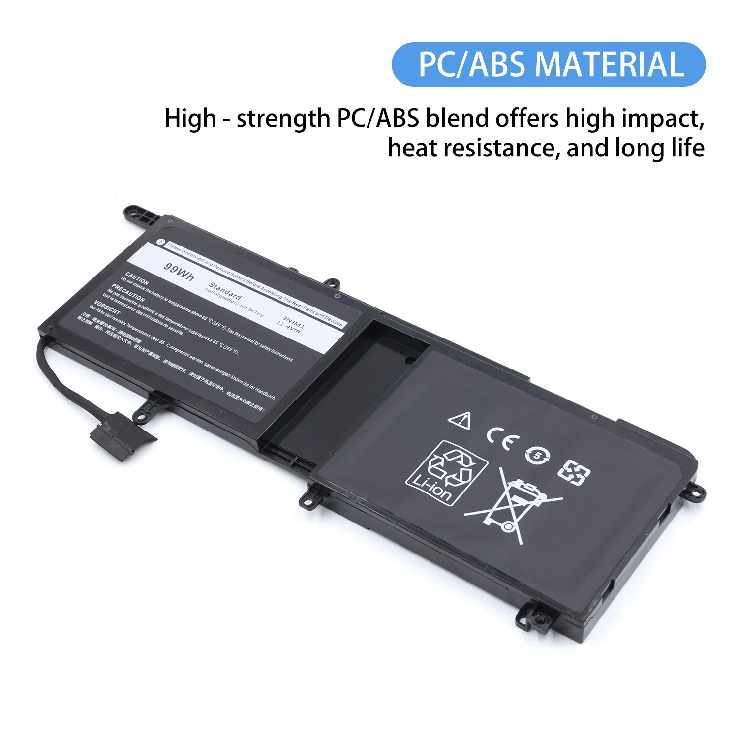 9njm1  Laptop Battery  8684mAh For DELL Alienware 15 R3 R4 17 R4 R5 Series P31E P69F 44T2R HF250 MG2YH 11.4V 99WH