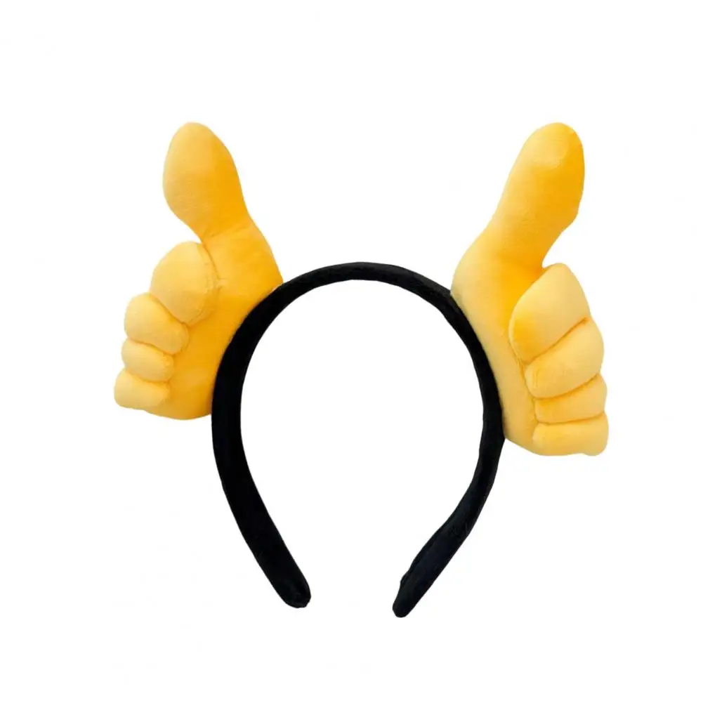 

Versatile Hairband Thumb Gesture Hair Accessory Cartoon Gesture Design Headband for Men Women Versatile Hair Accessory for Photo