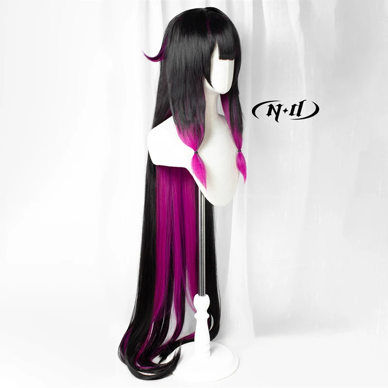 ND Columbina 코스프레 가발 Genshin Impact Damselette 코스프레 헤어 가발 Comic Con Coser 의상 테마 파티 내열성