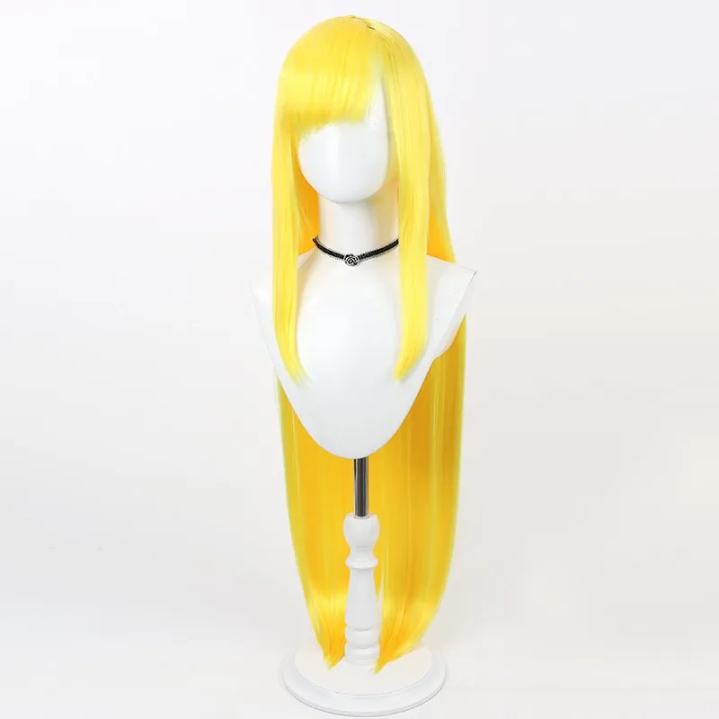 Mashle: شعر مستعار كوسبلاي Magic and Musles Meriadel ذهبي طويل هدية الهالوين