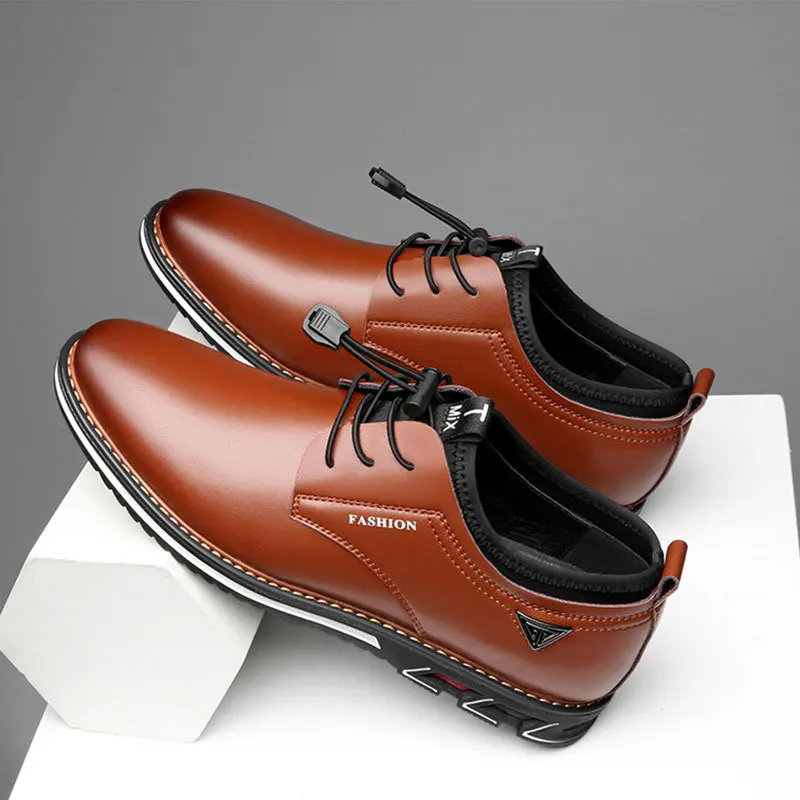 

Spot Quality Trend Round Head Casual Leather Shoes Large Size Men's 38-48