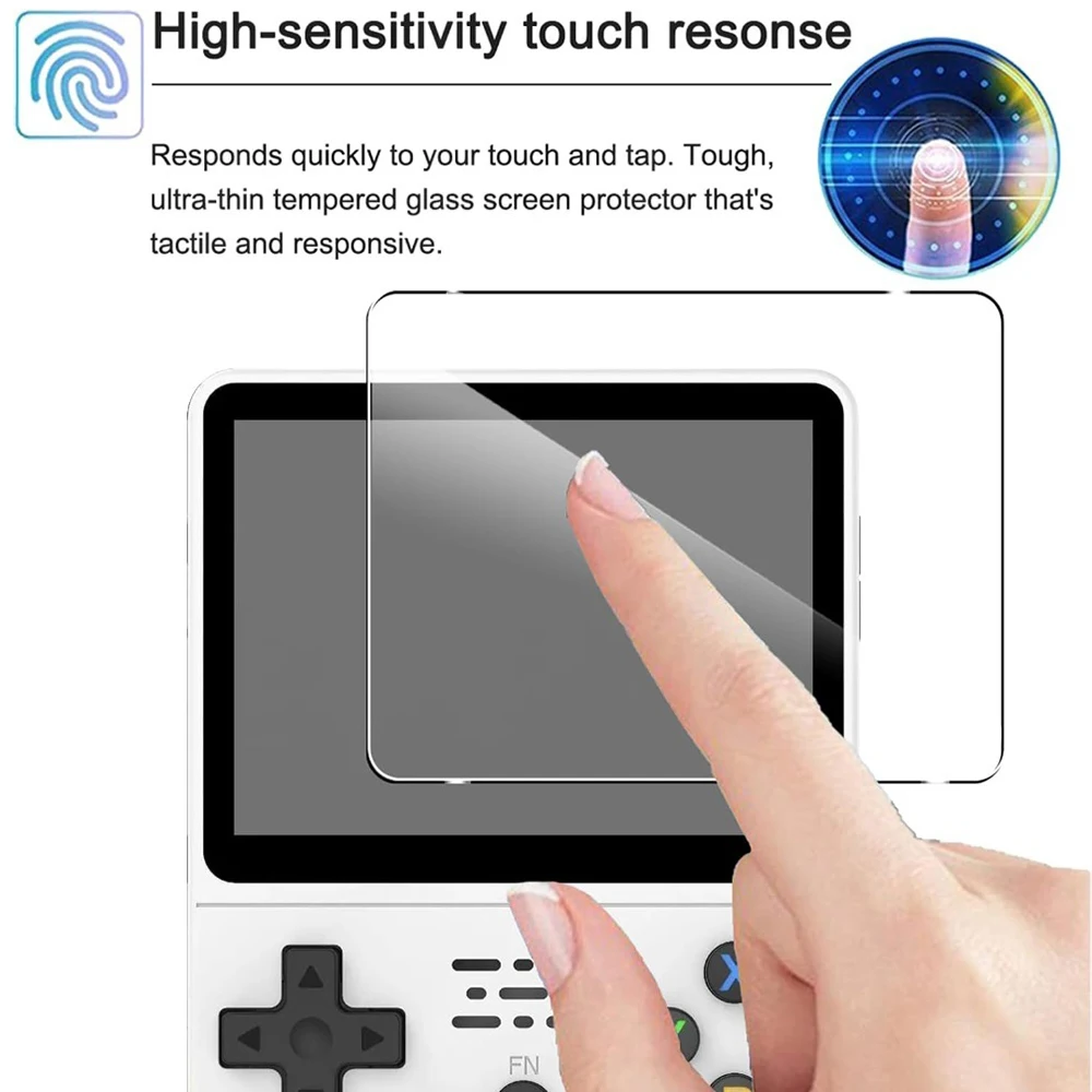 R36S / R35S / RGB20S Ultra HD Bruchsicheres Gehärtetes Glas Kratzfest Blasenfrei 2,5D Gebogene Kante 9H Härte Displayschutzfolie – Detail 5
