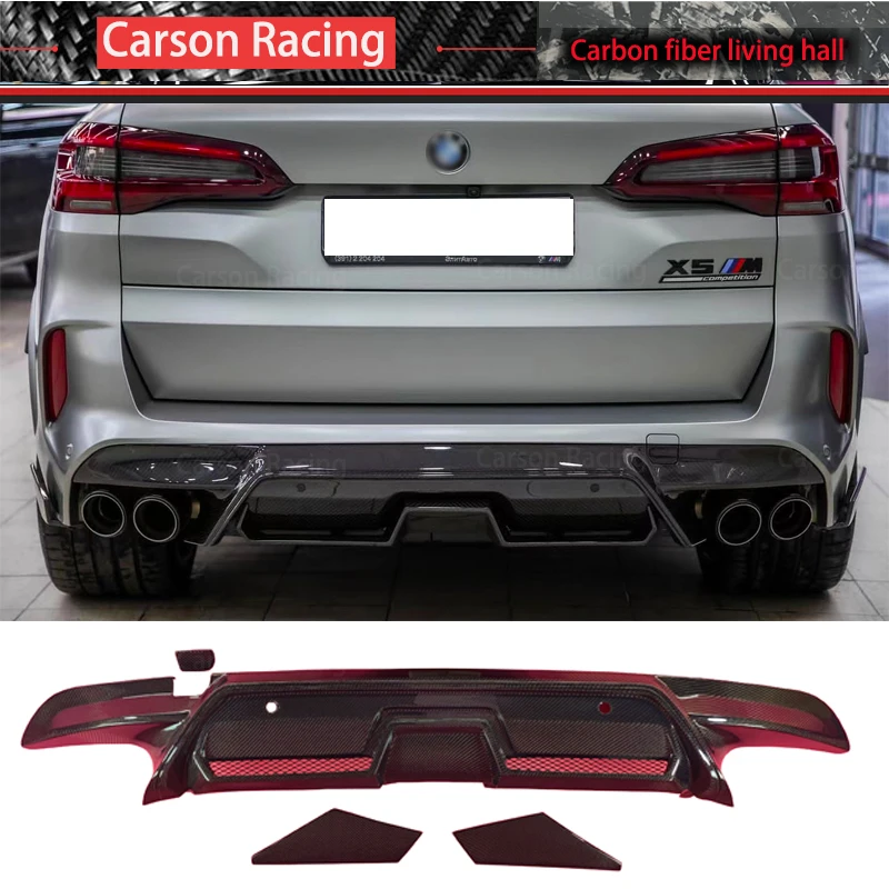 

For New BMW X5M F95 X6M F96 Modified Carbon Fiber Lip Chin X5m X6M Shovel Rear Spoiler Body Kits Auto Accessories