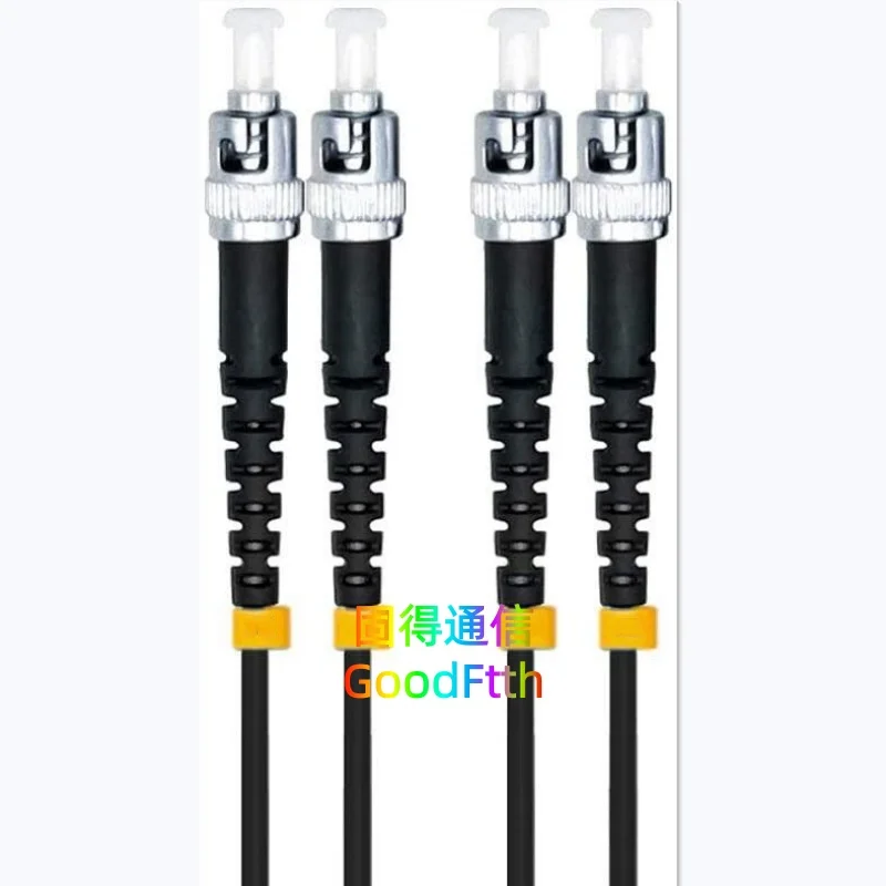 

4 Core Armored Tactical Fiber Patch Cord Lead ST-ST UPC SM 4Core TPU Cable GoodFtth
