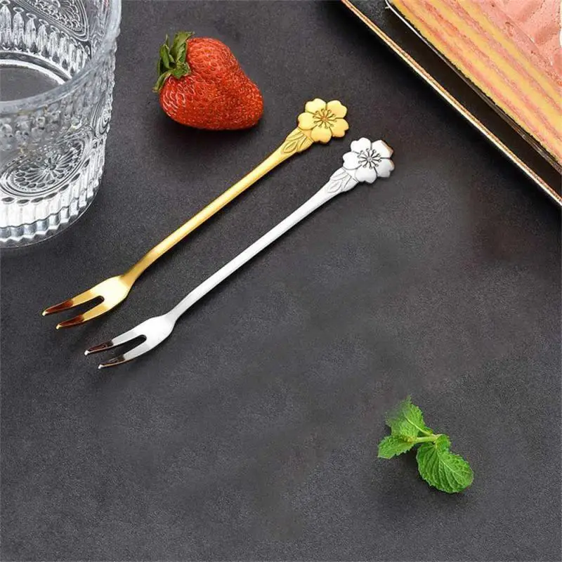 Stainless Steel Toothpick Fruit Fork Self EDC Gadget for man woman Outdoor Camping Hunting Travel Tableware Picnic Gear