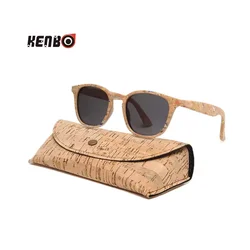 Kenbo-Óculos de sol de madeira polarizada clássicos para homens e mulheres, óculos de sol espelho, óculos artesanais de motorista, UV400, novos