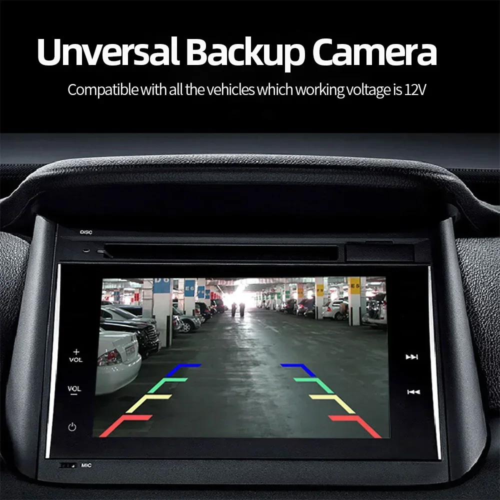 Universal Infrared 18.5 Circular Perforated HD Night Vision Wide-Angle Waterproof Car Image Rearview Reversing Camera - view 3