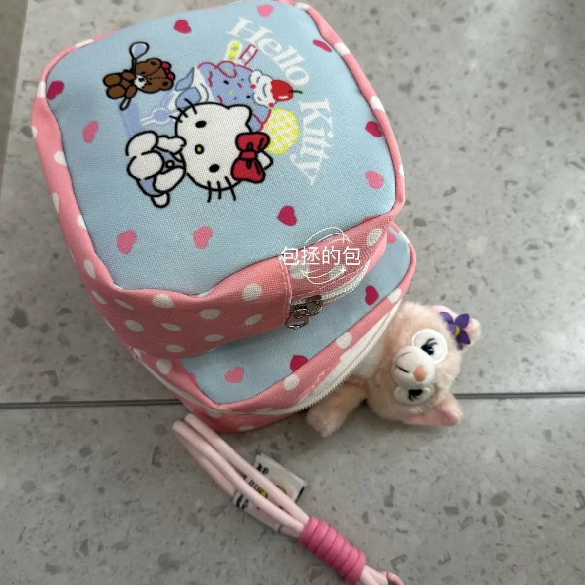 

Hello Kitty Storage Bag Cartoon Cute Delicate Versatile Fashion Cosmetic Bag High-capacity Trend Canvas Convenient Clutch Bag
