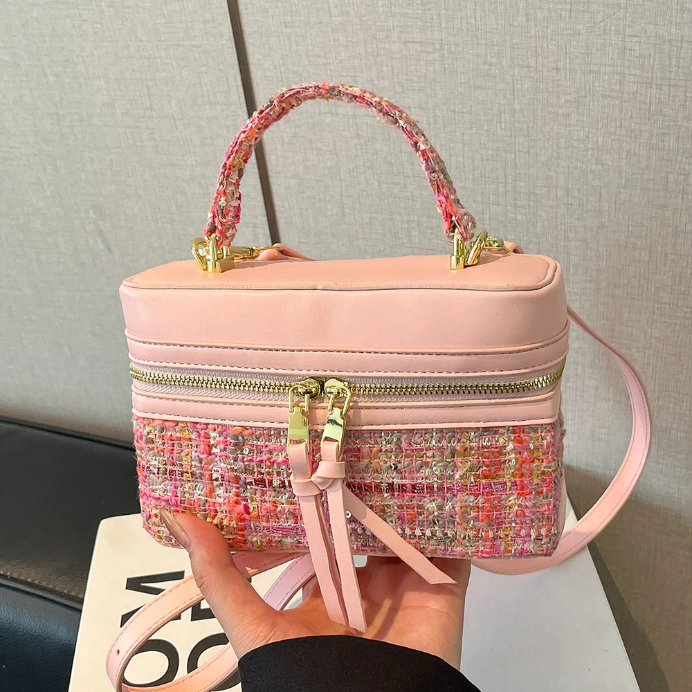 

Винтажные сумки-боксы класса люкс от дизайнеров, новые элегантные квадратные сумки через плечо для женщин 2026 года