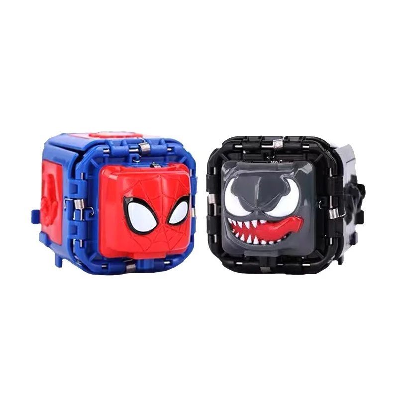 

New Showdown Battle Spider Man VS Venom Guessing Fist Egg Rock Paper Scissos Creative Fun Party Toy Parentchild Interactive Gift