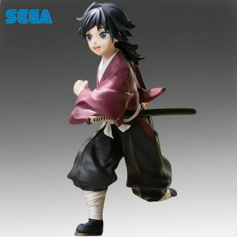 En stock SEGA Original Demon Slayer Tomioka Giyuu figura de acción modelo muñeca nuevo juguetes en caja modelo garaje coleccionable