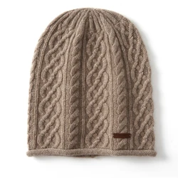 Winter New Women Hat 100% Pure Cashmere Knitted Headgears Soft Warm Hats Lady Fashion Casual Thick Cap Quality Cashmere Beanie