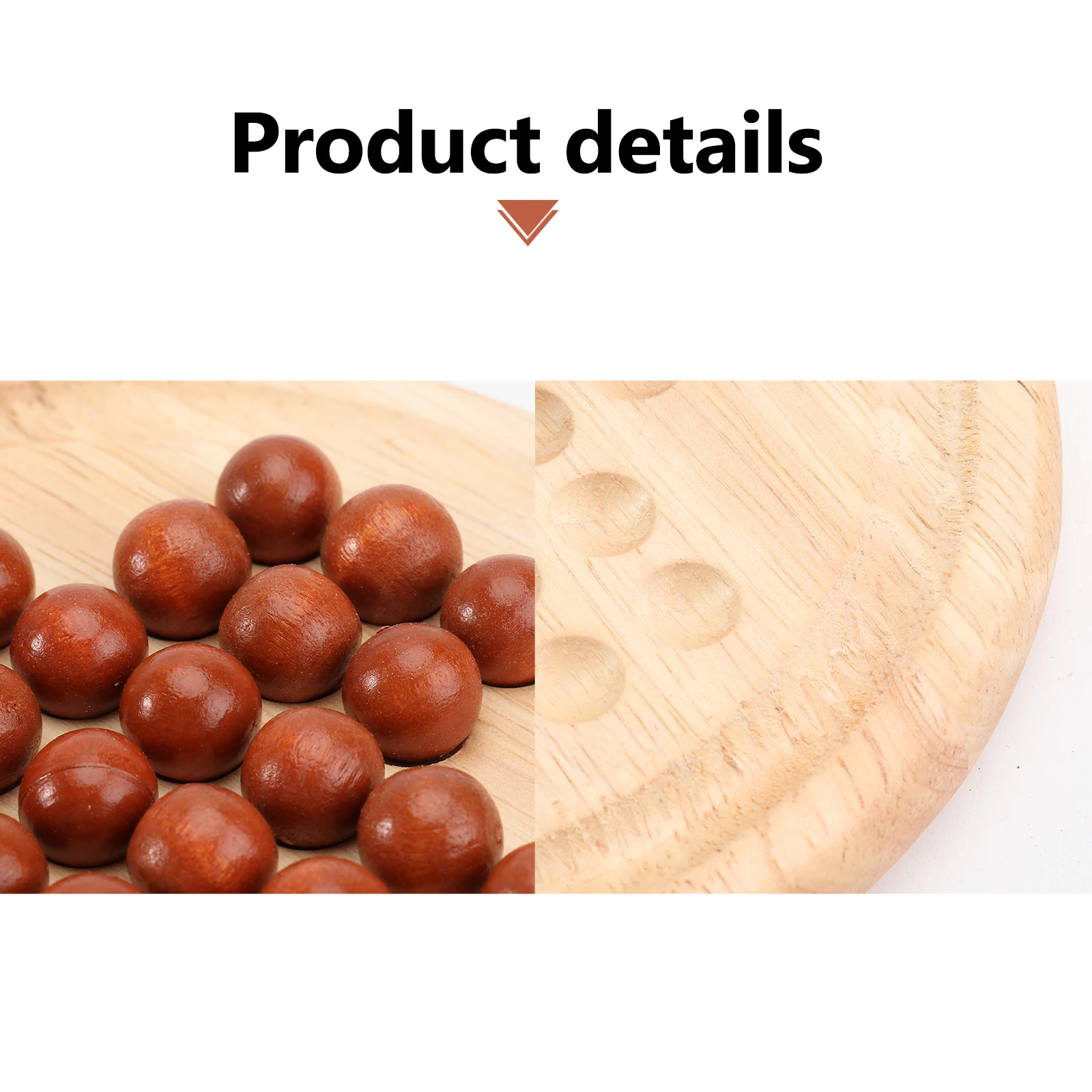 1 set Wooden Educational Toys Round Chessboard Intellectual Chess Safe Kids Toy Develop IQ Logical Thinking Wooden Board Game