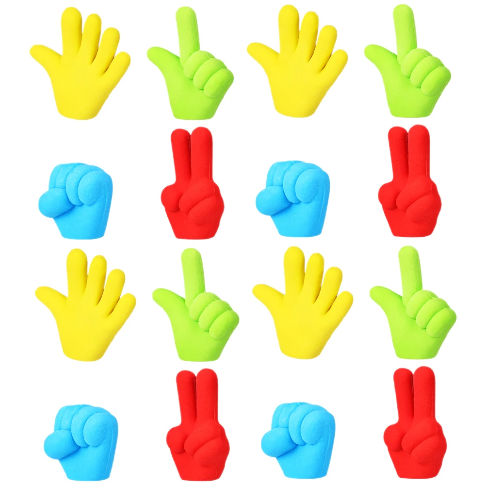 

36pcs Finger Shaped Erasers Cute Small Top Caps for Pencils Kids School Supplies Rubber Toppers Creative Design Lightweight