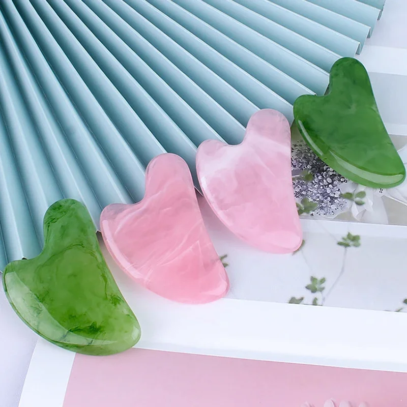 Skrobanie narzędzia do masażu naturalnej żywicy GuaSha do pielęgnacji skóry twarzy fizykoterapia Gua Sha SPA Gue Che 마사지