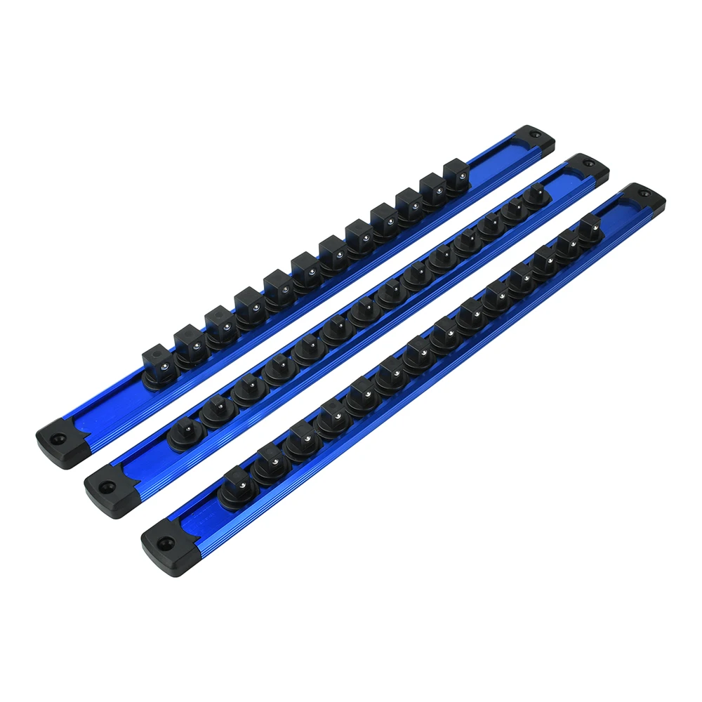 1 Stück 360 ° Schwenkbarer magnetischer Steckdosen-Organizer, 1/4 3/8 1/2 Zoll, Steckdosen-Clip, Schienenhalter, Steckdosen-Rack-Tablett, Handwerkzeuge, Blau, Rot ﻿ – Detail 11