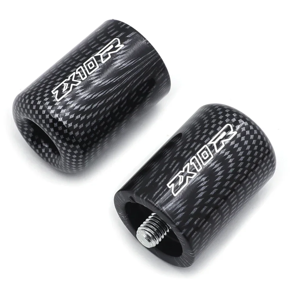 for Kawasaki 2006-2007 Ninja ZX10R 1987-2012 ZX600 Motorcycle Parts Carbon Bar End Slider Kit Rubber