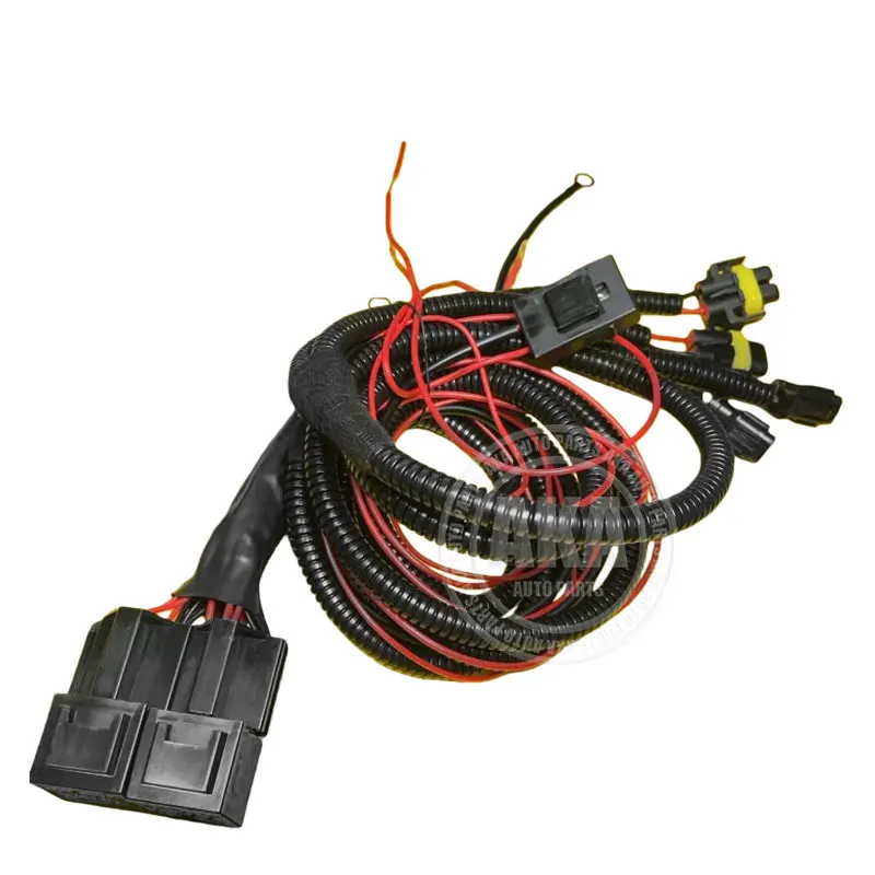 Car Fog Lamp Daytime Running Light Upgrade Wiring Harness Socket Wire Kit For BAW M7 MPV