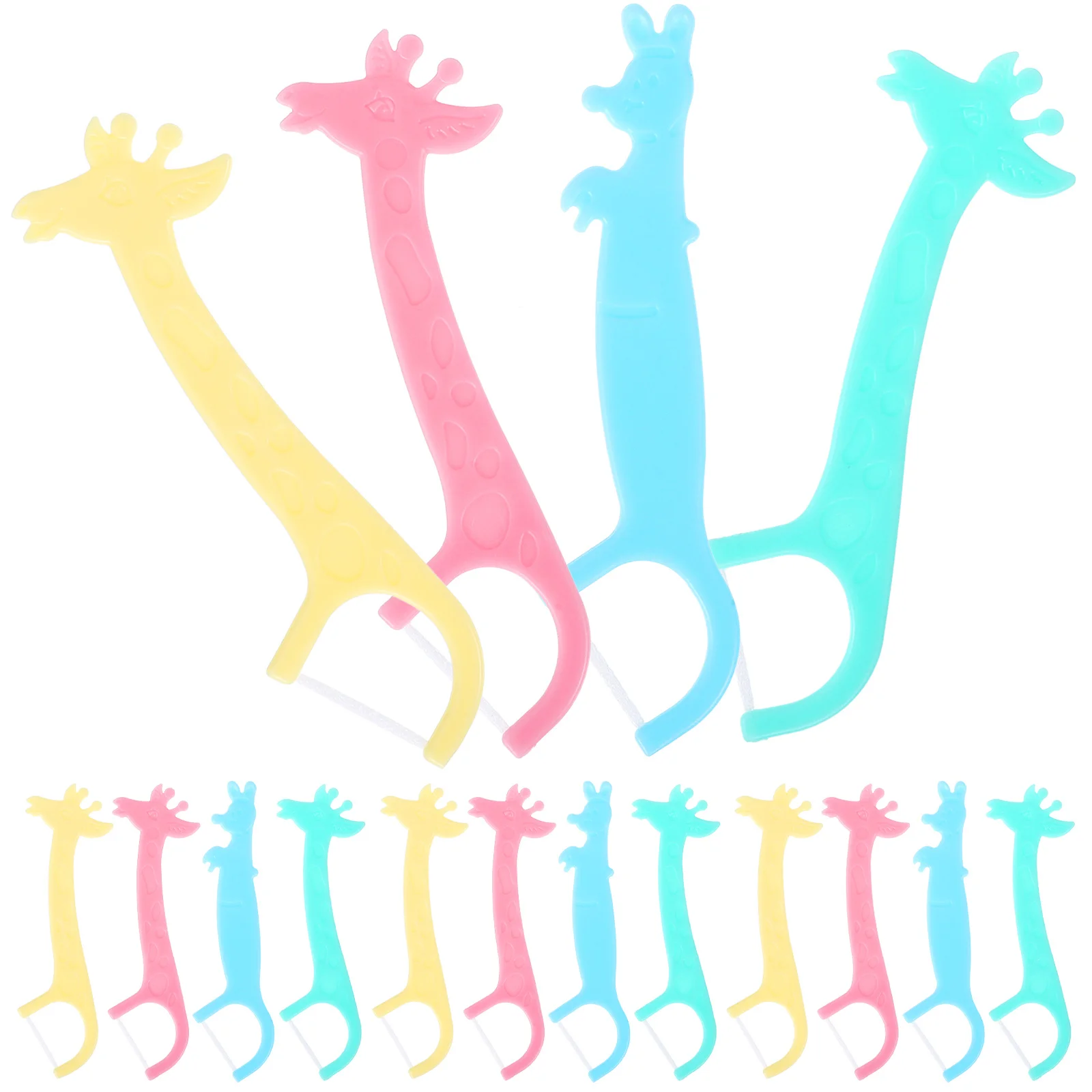 4 Dozen Floss Picks Tandzijde Sticks Voor Kinderen Draagbare Tanden Reinigen Gereedschap Plastic Flossers Huishoudelijke Mondverzorging Levert