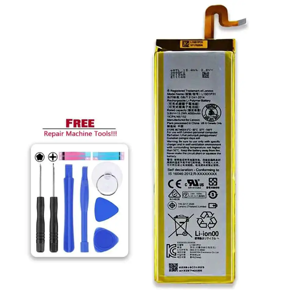 

4000mAh For Lenovo Yoga Tab 3 Pro YT3-X90L YT3-X90F YT3-X90X X90 Tablet Battery Lightweight L15D1P31