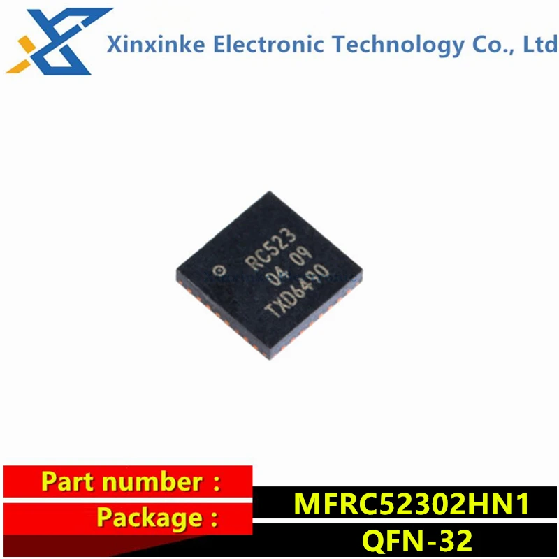 MFRC52302HN1 Marking: RC523 QFN-32 Wireless Transceiver Chip NFC/RFID Tags & Transponders SMD IC