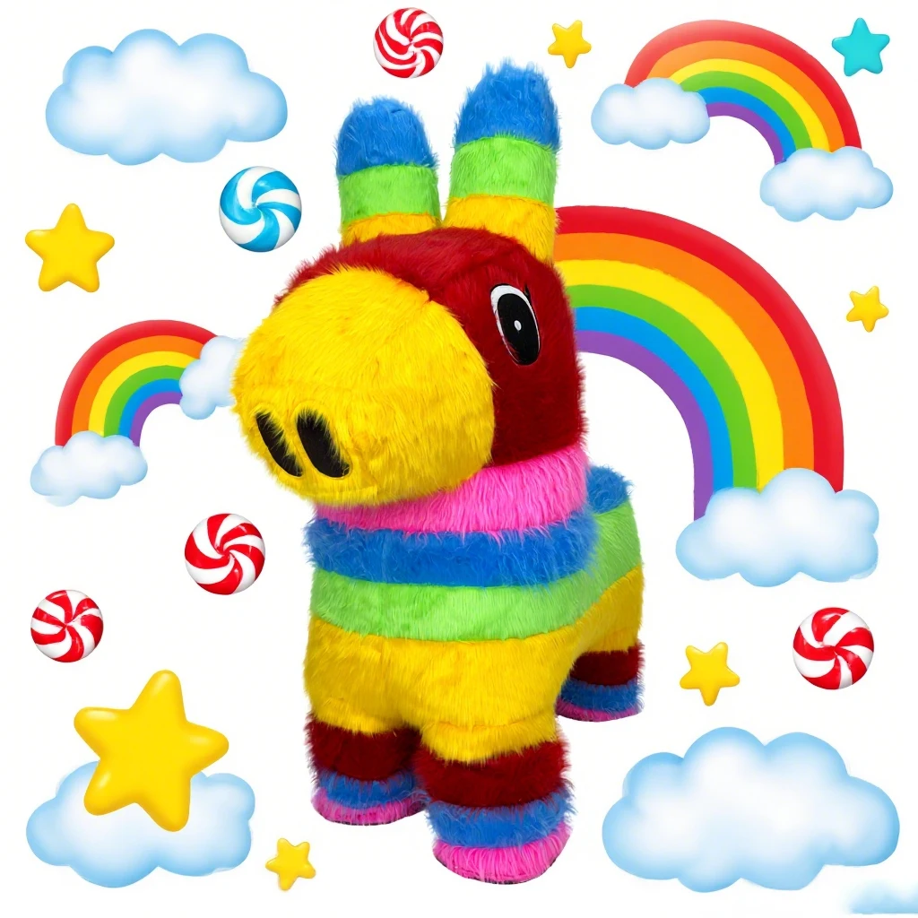 

Cartoon Rainbow Horse Inflatable Plush Costume Adult Character Cosplay Halloween Christmas Party Performance Activity Set