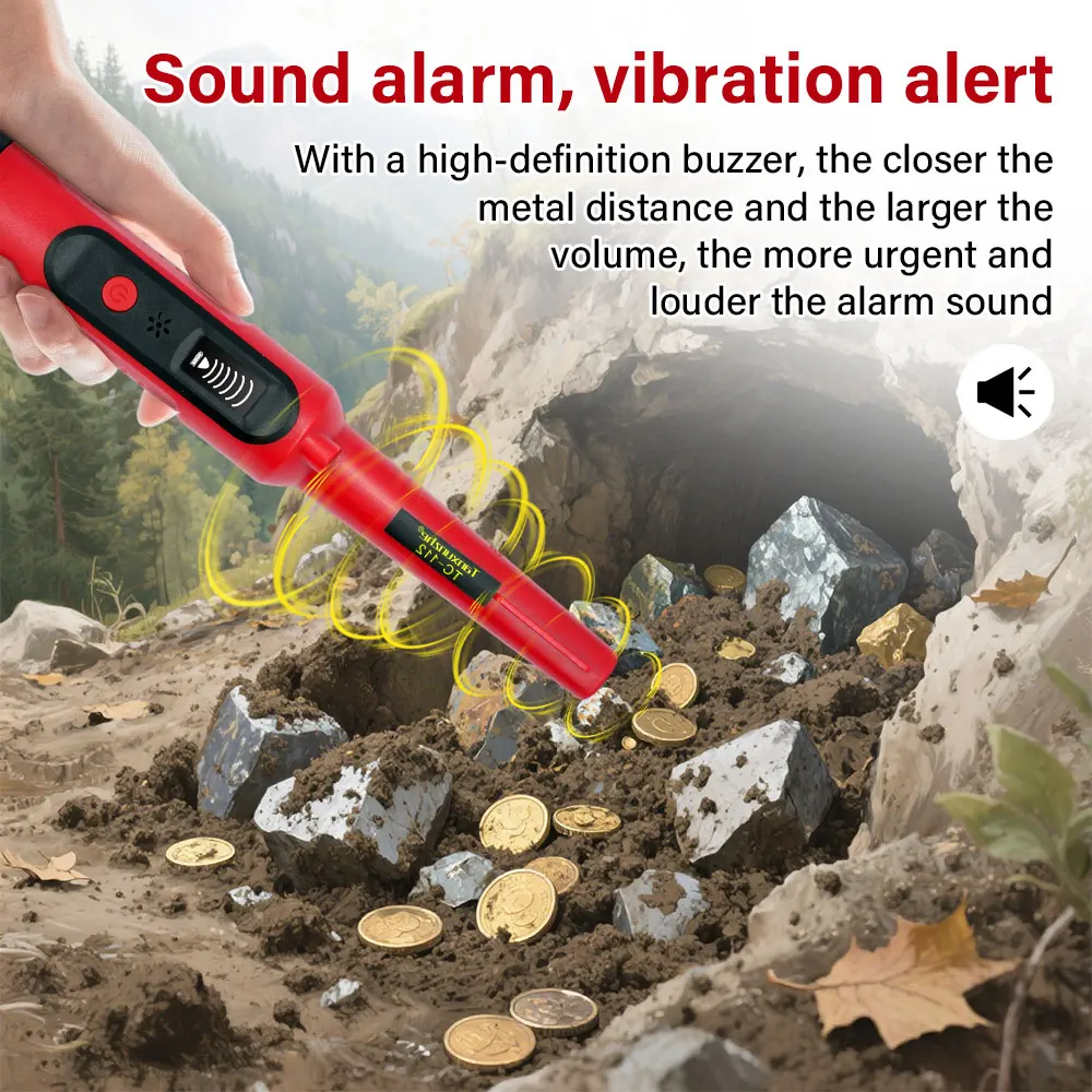 كاشف المعادن المحمول عالي الحساسية تحت الأرض الماسح الضوئي مقاوم للماء تحديد المواقع بدقة البحث عن الذهب والفضة والمجوهرات