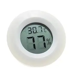 Termometro elettronico rotondo Mini termometro digitale LCD rettili strumento fotografico per acquario