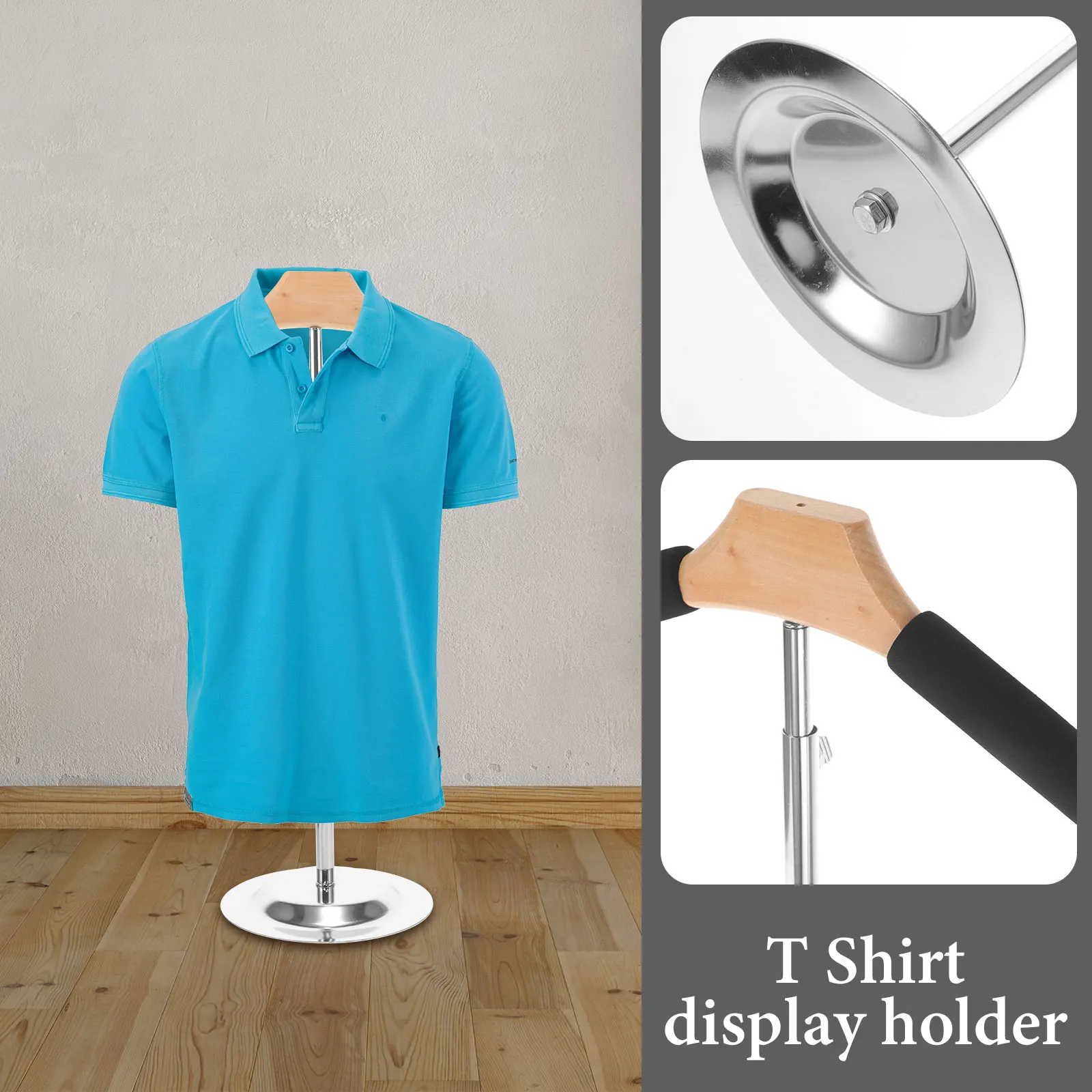 

TT Type Clothes Rack Display Racks Adjustable T-shirt Stand Clothing Organizer Stands Adult