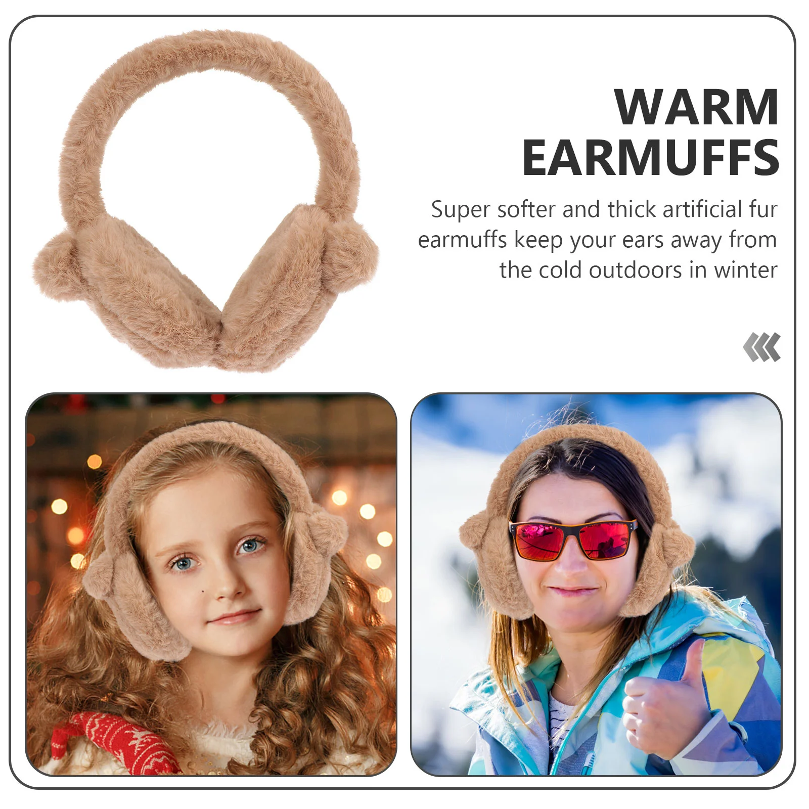 1Pc Cartoon Ear Warmer Ear Muff protettivo Scaldaorecchie a prova di freddo per l'inverno (colore casuale) Ear Muff Lovely Earmuff