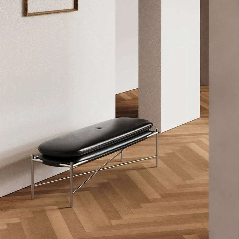 

Bench, bedside stool, light luxury leather soft bag, sofa stool, entrance shoe change stool, home stool