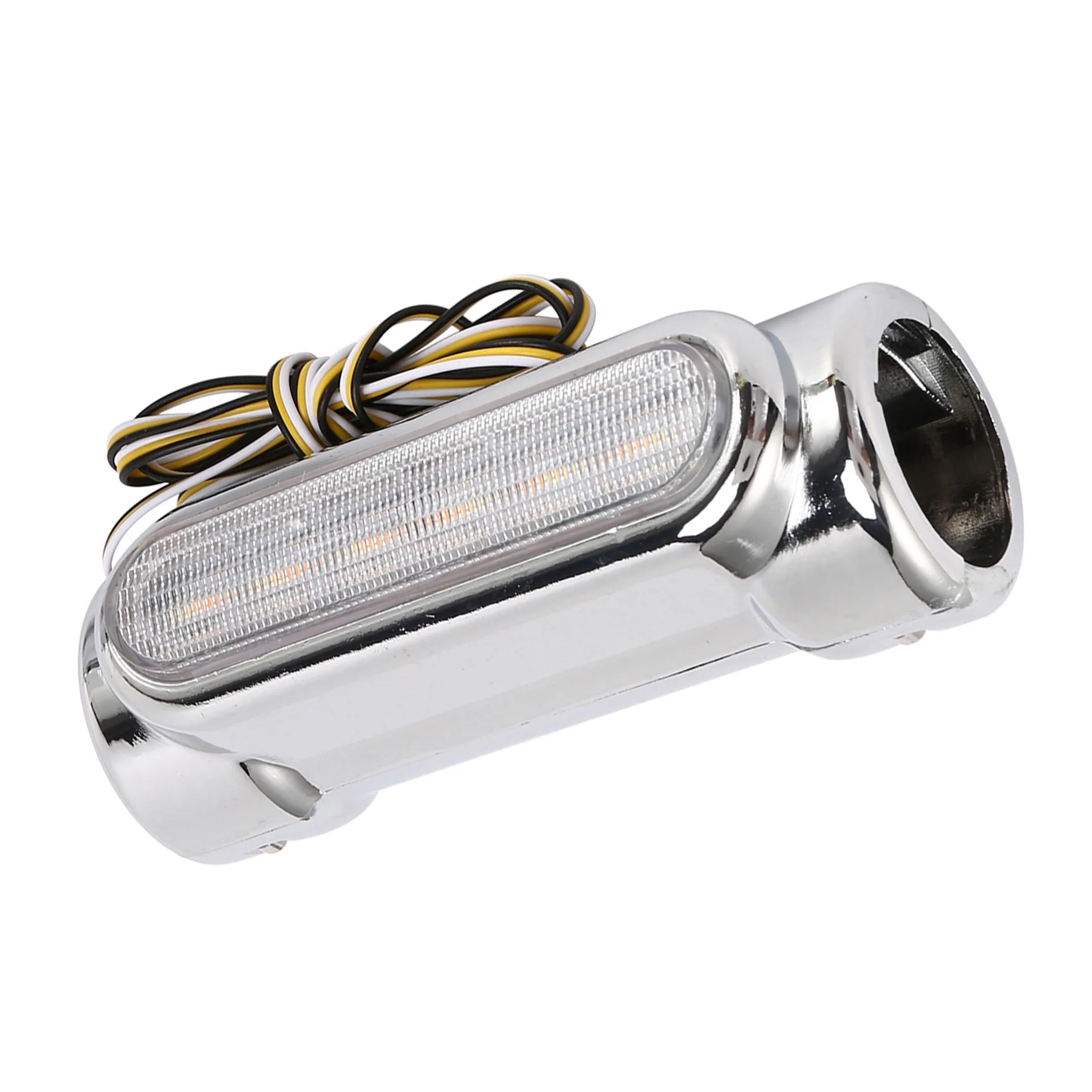 Compatible Motorcycle Led Highway Bar Switchback Driving Light/Turn Signal Light For Harley(Silver) view 2