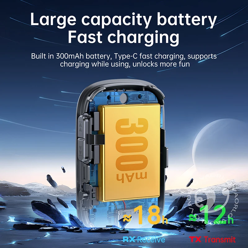 Nowo ulepszony odbiornik/nadajnik audio Bluetooth 5.4 2 w 1, bezprzewodowy adapter muzyczny HiFi Stereo z wejściem AUX 3,5 mm i mikrofonem do zestawów samochodowych, głośników i słuchawek Bluetooth.