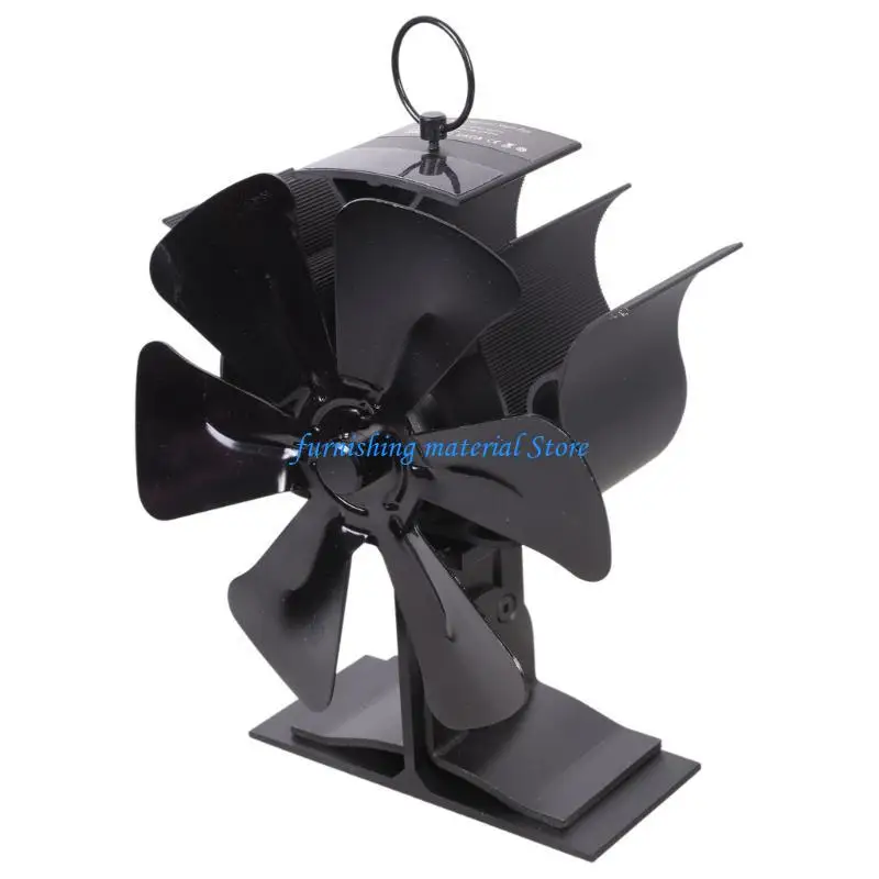 

Y5GD 6 Heat Powered Stove Fan 2 in 1 Chimney Fan Heat Circulating Stove Fan