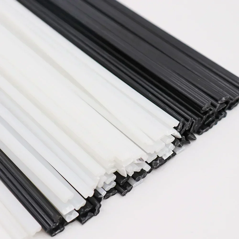 Black/White length 25cm ABS/PP/PE/PPR plastic welding rods for car bumper repair tools hot air welder machine gun