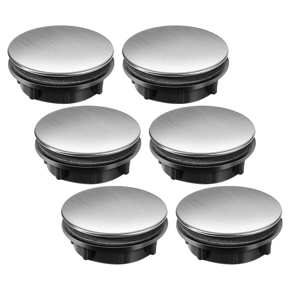 

6Pcs Heavy Duty Stainless Steel Sink Hole Covers for Kitchen Sink Counter Space Faucet Hole Decoration Cover Cap Stopper