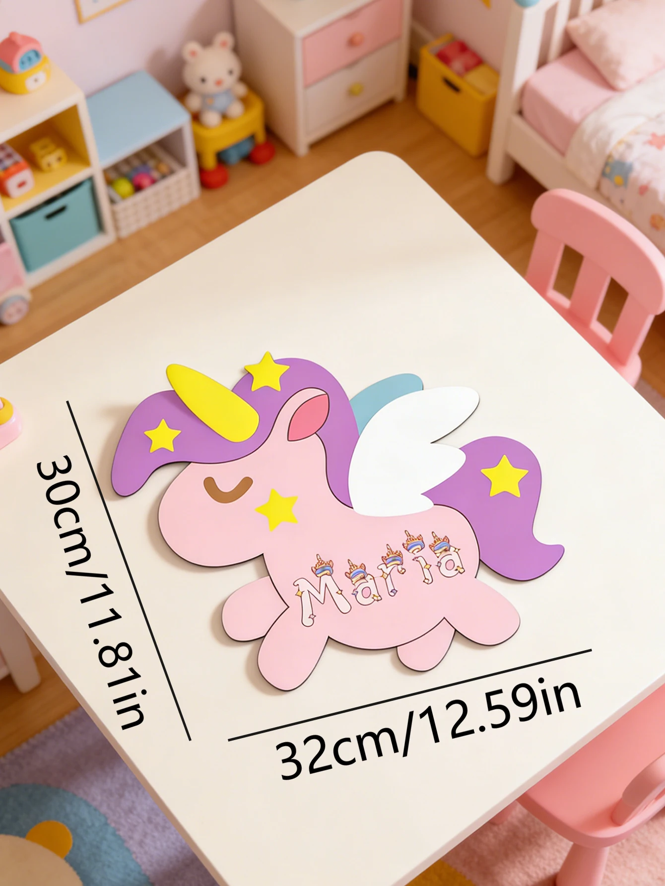 لافتة اسم خشبية مخصصة على شكل - مراجعة Baby Nursery Decor Girl وسعره