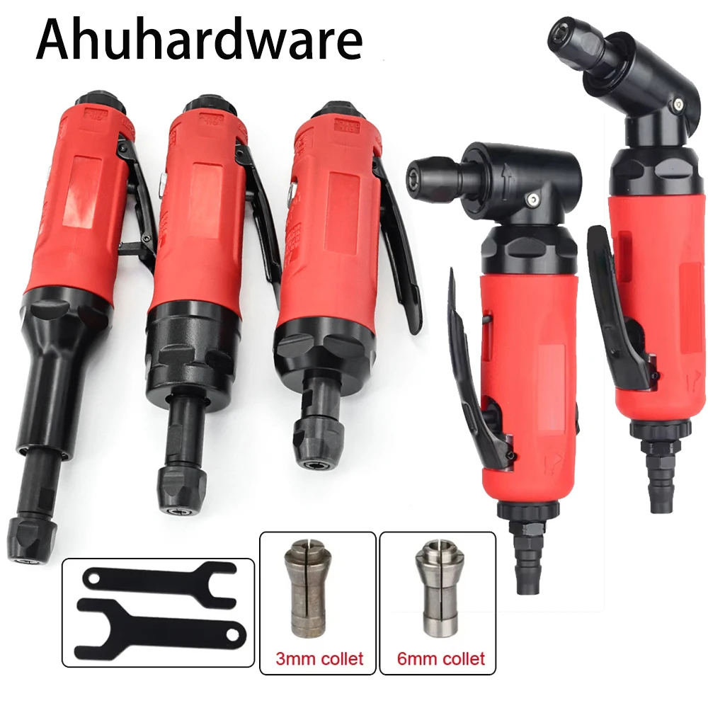 90° Elbow Pneumatic Engraving Grinder Wind Grinder Tire Repair Grinder Sander for Ironwork Woodwork Tire Industry Mold Process