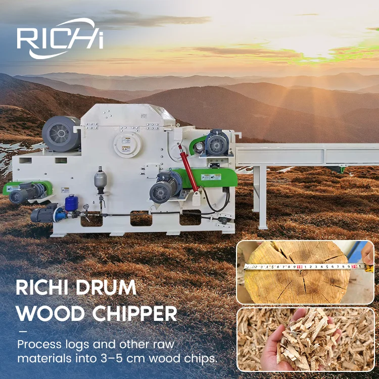 

ATV&UTVRICHI Forestry Drum Wood Chipper Crusher - High Output Commercial Wood Chipper 6 Inch Branch's