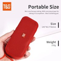 Bluetooth Speaker T&G TG516 Portable Mini Wireless Soundbar Outdoor Indoor Subwoofer Loudspeaker Support TF Card FM Radio TWS
