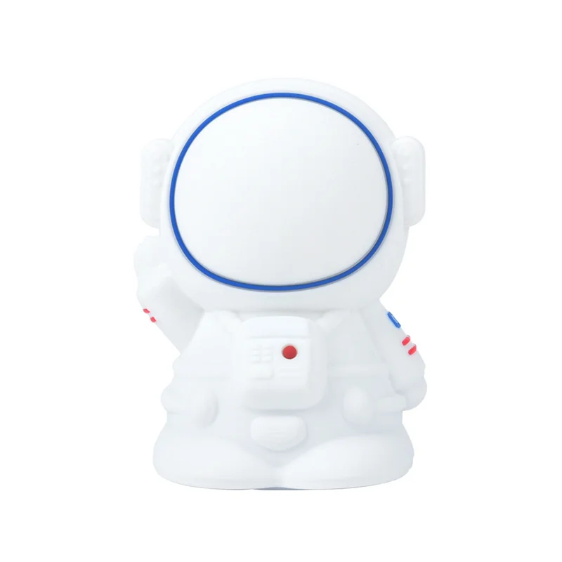 B03C-LED حماية العين ضوء الليل رائد الفضاء سيليكون ترفرف مصباح الأطفال السرير عنبر مصباح جو عاطفي
