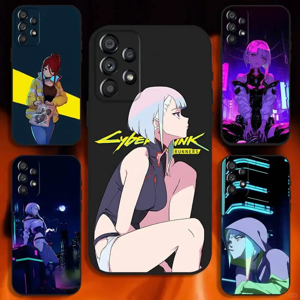 

Lucy C-CyberpunkS Phone Case For Samsung Galaxy A20,A21s,A22,A31,A32,A52,A53,A72,73,A80 Soft Black Cover