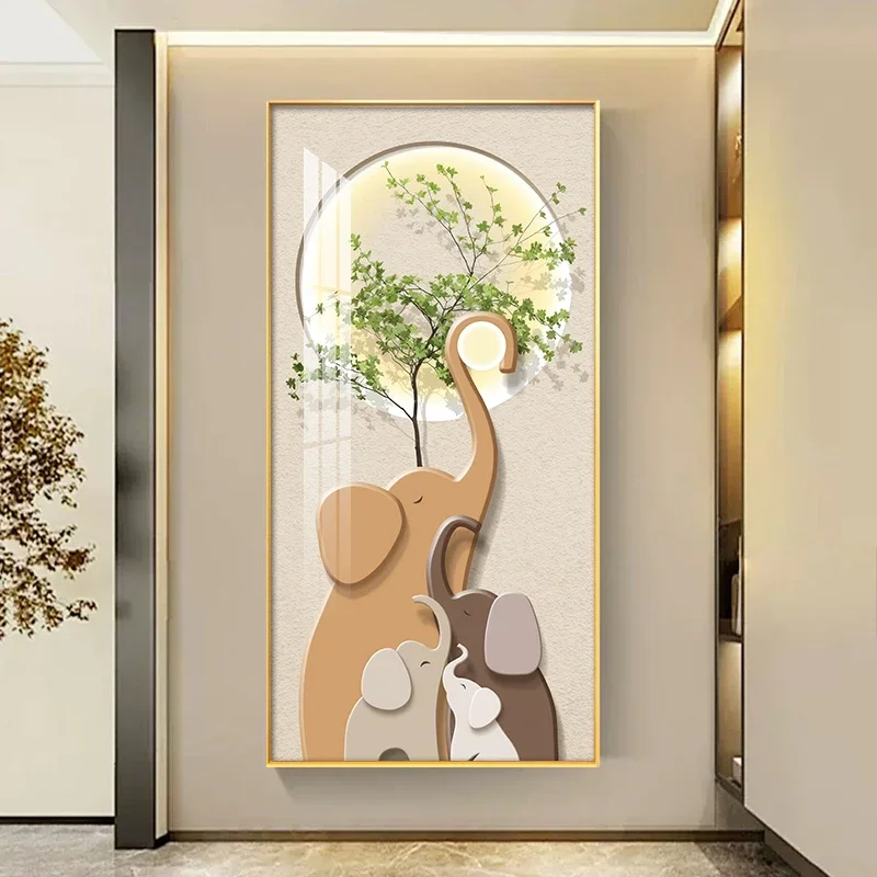 

Room Decoration Wall Art Posters Elephant Decorative Painting Modern Simple Wall Painting Calligraphy Arts Home Decor Poster