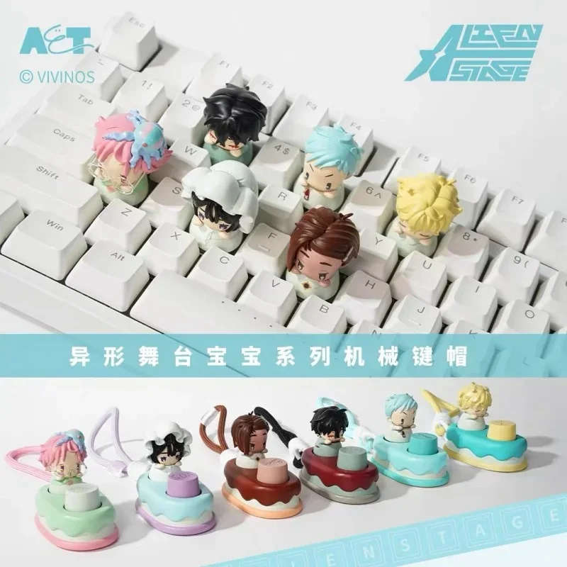 Anime Alien Stage Fingertip Copritasti Q Versione Punto carino Scatola cieca Luka fino Ivan Mizi Hyuna Figura Giocattolo da collezione Regali