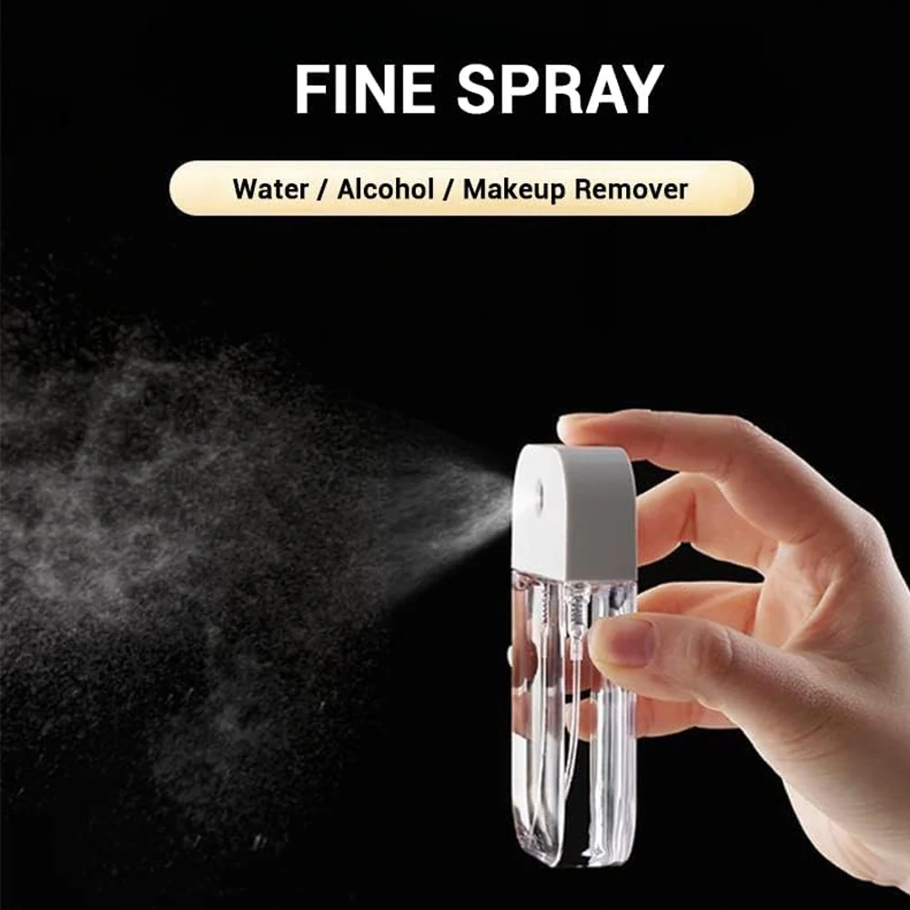 Flacone Spray per alcol disinfettante per le mani con Mini profumo riutilizzabile da 45ml pompa portatile contenitore cosmetico vuoto flaconi per imballaggio secondario